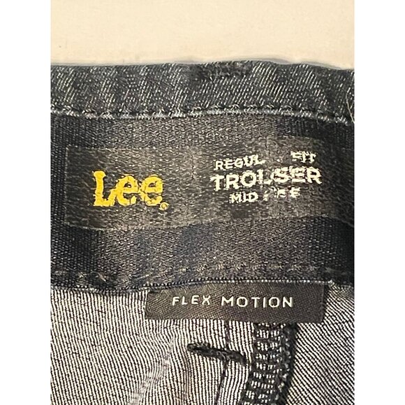 Lee trouser jeans womens 33 x 31 flex motion regular fit mid rise light black - Picture 6 of 11